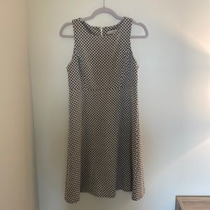 Loft black&white dress